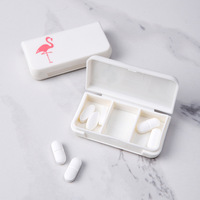Pill Box Mini Pill Case 3 siatki tabletka pigułka organizator Case dozownik podróżny uchwyt na Tablet pojemnik medycyna lek schowek 3